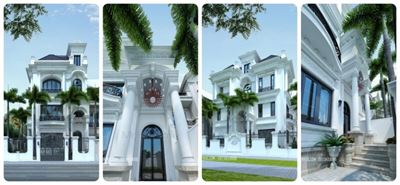 Mẫu thiết kế biệt thự tân cổ điển thêm phần sang trọng cho ngôi nhà