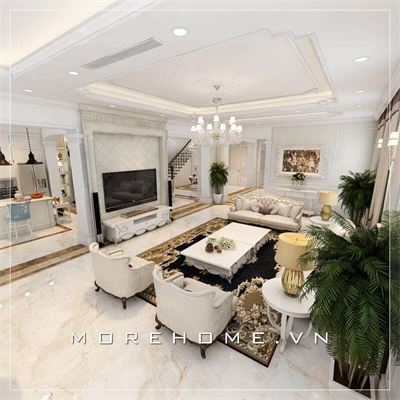 Sự cuốn hút của phong cách thiết kế nội ngoại thất biệt thự tân cổ điển đầy tinh tế